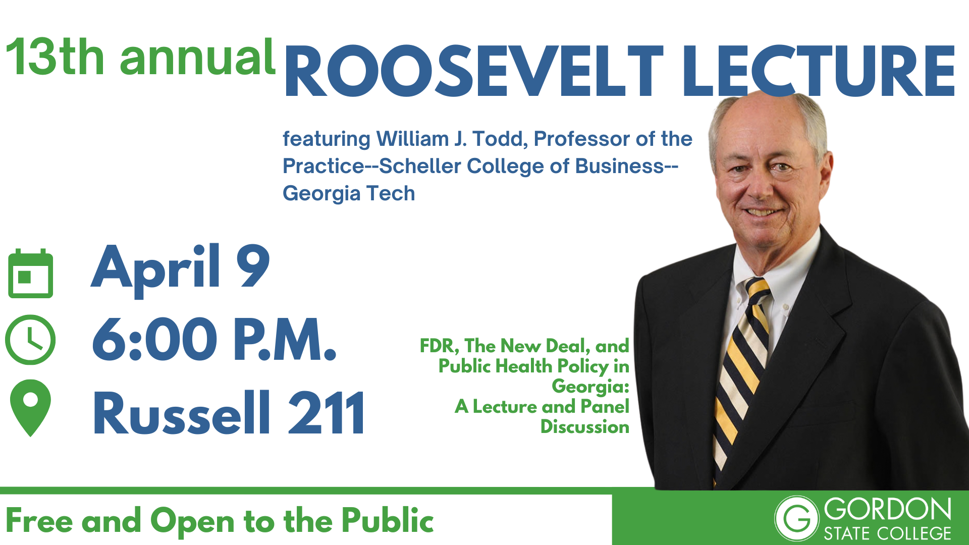 13th Annual Roosevelt Lecture