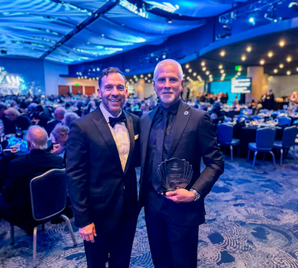 (L-R) Dr. Russell Crutchfield, Thomas Goss 